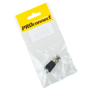Разъем высокочастотный на кабель, штекер BNC с клеммной колодкой, (1шт.) (пакет) PROconnect 